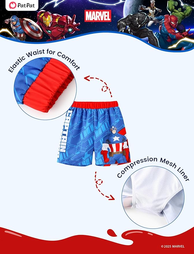 Disney Marvel Spiderman Cars Boy Swimsuit Rash Guard Shirts & Swim Trunk Boys Swim Set Mickey Summer Bathing Suit 2-13 Years