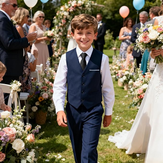 Baby Suit for Toddler Boys Infant Formal Suits Baby Boy Ring Bearer Wedding Outfit