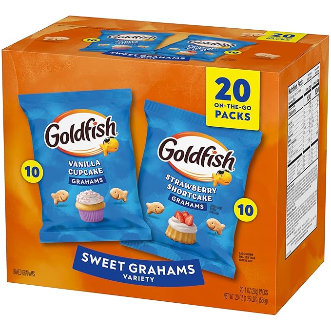 Goldfish Grahams Baked Graham Crackers Multipack, 20 Packs