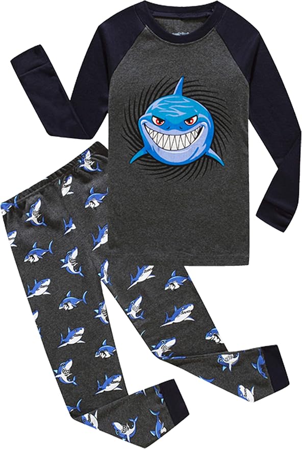 Family Feeling Little Big Boy Pajamas Sets 100% Cotton Pjs Kids Jammies