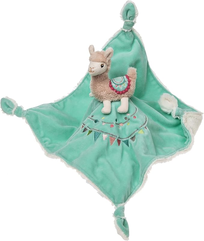 Mary Meyer Baby Lily Llama Character Blanket 13"x13"
