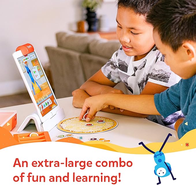 Osmo - Pizza Co. - Communication Skills & Math - Age 5 to 12 - Educational Learning Games - STEM Toy - Gifts for Kids, for iPhone, iPad or Fire Tablet, Age 5 6 7 8 9 10 11 12 (Osmo Base Required)