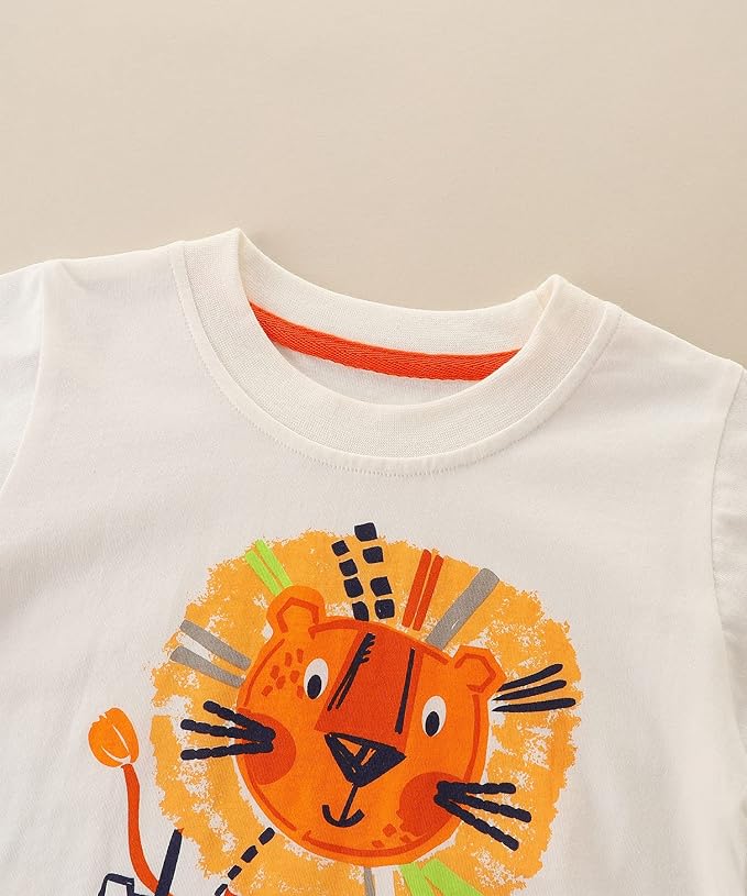 Baby Toddler Boy's Cotton Short Sleeve Tshirt and Short Set