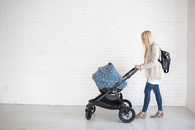 North Copper Pearl Multi-Use Cover: Car Seat, Nursing, Stroller - Stretchy Fabric, All-Season, Stylish Designs, Easy Access for Moms