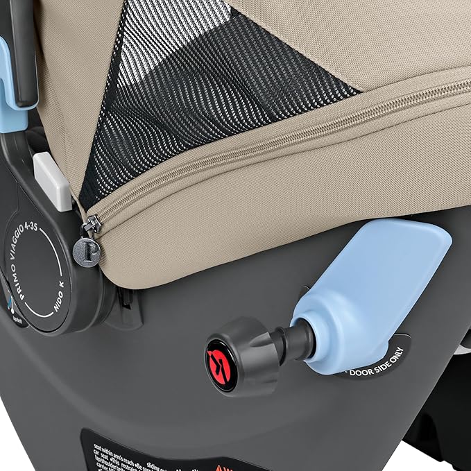 Peg Perego Primo Viaggio Nido - Rear Facing Infant Car Seat - Includes Base with Load Leg & Anti-Rebound Bar - for Babies 4 to 30 lbs - Made in Italy - Vanilla Blend