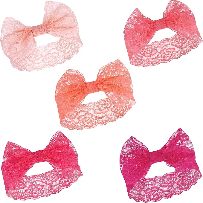 Hudson Baby Cotton and Synthetic Headbands, Size 0-24 Months
