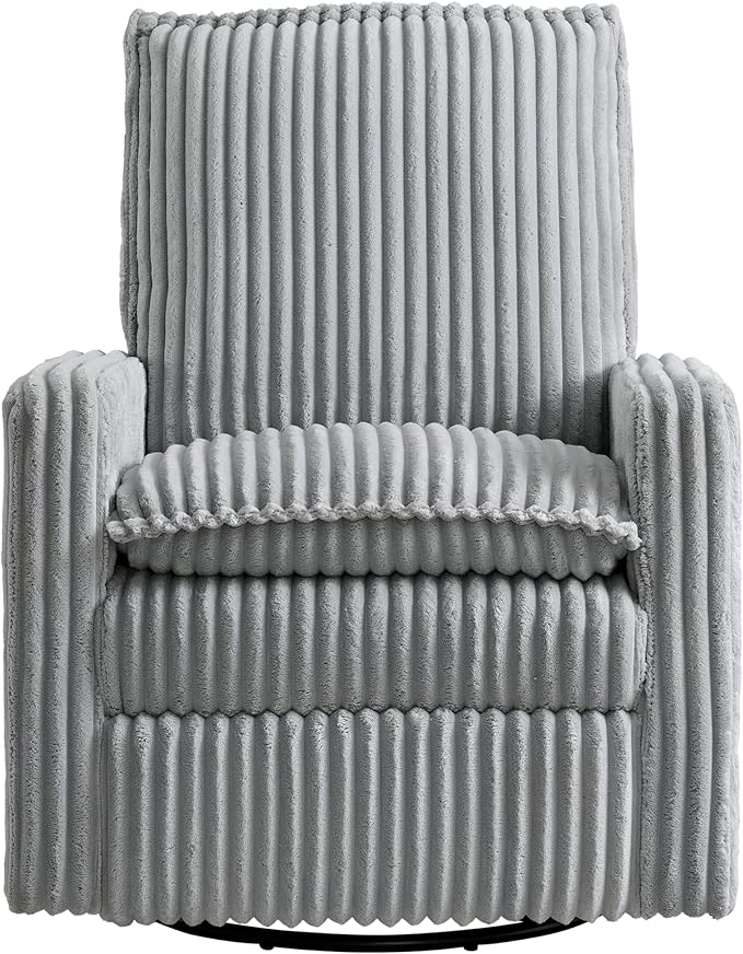 Oxford Baby Uptown Power Recliner/Glider, Corduroy, Ash Gray