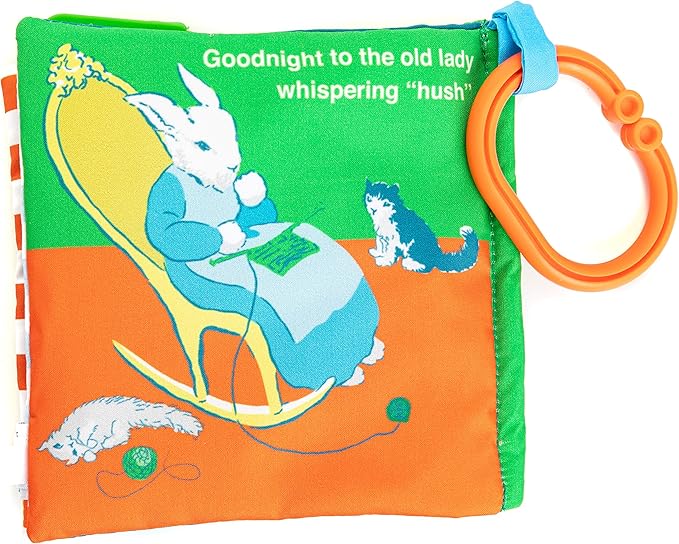 Kids Preferred Goodnight Moon Soft Book with On The Go Clip, 5 Inches