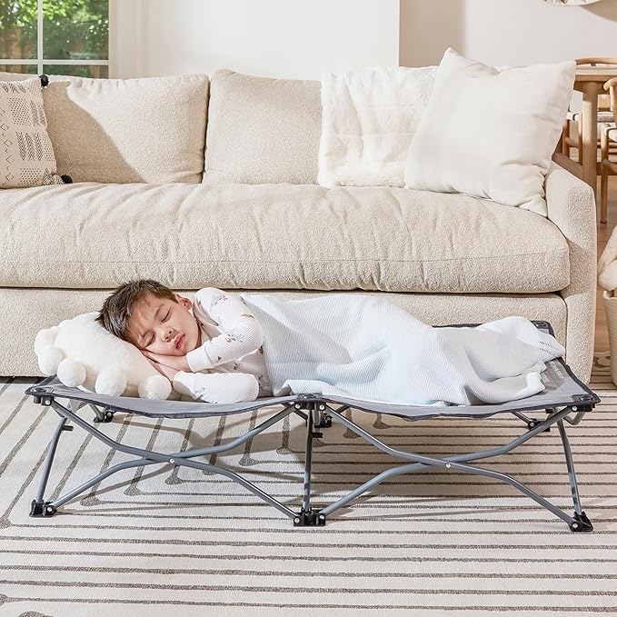 Regalo My Cot Portable Travel Bed, Grey, 1 Count (Pack of 1)