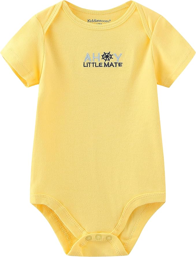 Kiddiezoom Baby Layette Set Baby Boys' 9-Piece Bodysuits Pants Set Toddler Girl Boy Unisex Baby Gift Sets