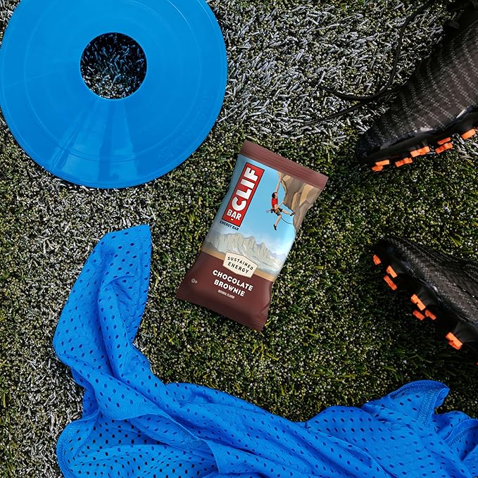 CLIF BAR - Energy Protein Bars - Chocolate Brownie - Made with Organic Oats - Energy Bars - Non-GMO - (15 Pack)