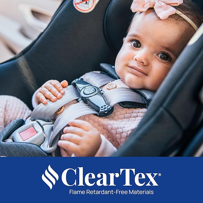 Chicco KeyFit Max ClearTex Infant Car Seat and Base, Rear-Facing Seat for Infants 4-30 lbs., Infant Head and Body Support, Compatible with Chicco Strollers, Baby Travel Gear | Lupine/Purple