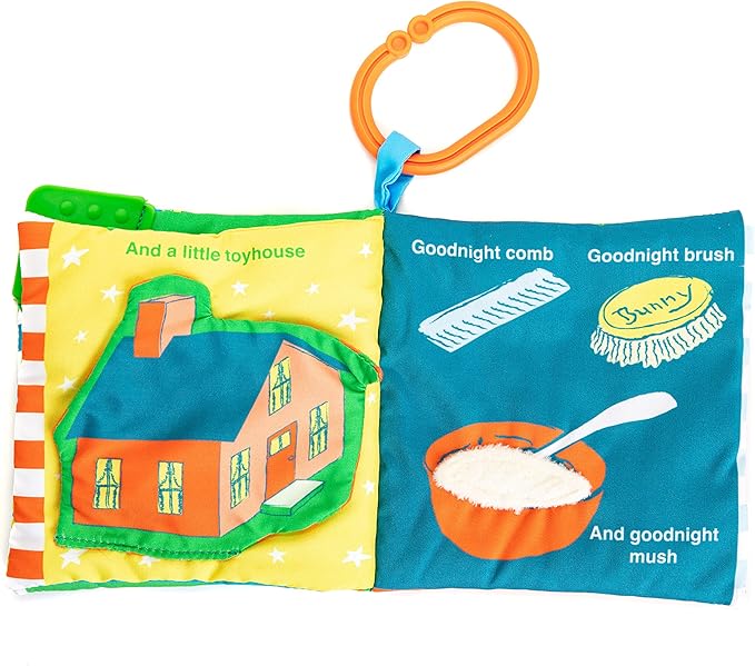 Kids Preferred Goodnight Moon Soft Book with On The Go Clip, 5 Inches