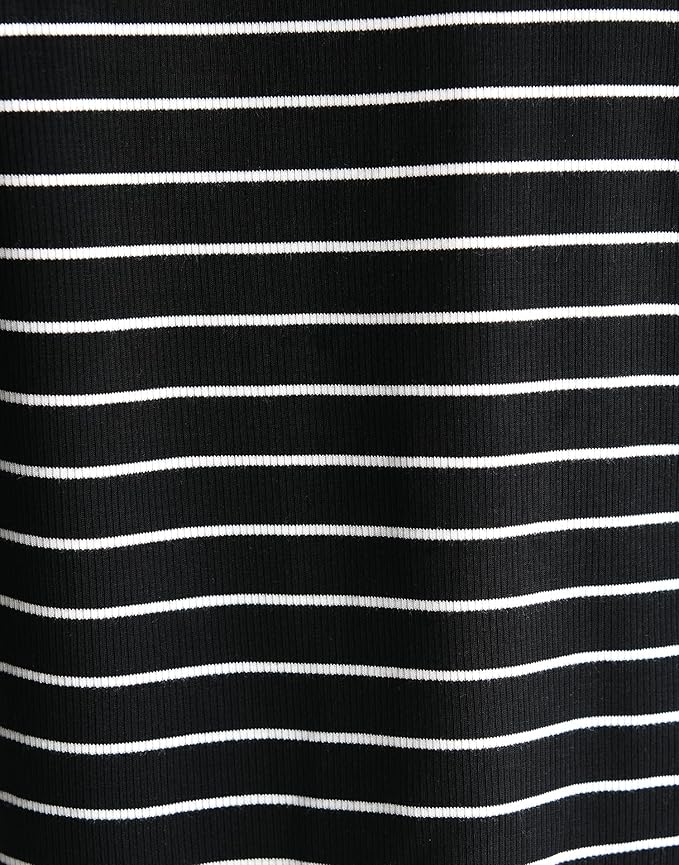 moimoln Stripe Pajamas Set 12M-8Y Ribbed Unisex Baby & Toddler, Soft Viscose, Snug-Fit, Everyday Sleepwear