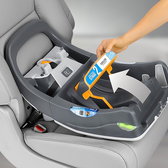 Chicco Fit2 Infant & Toddler Car Seat Base, Stay-in-Car Base for Second Vehicle, Compatible with Chicco Fit2 Car Seat | Anthracite/Grey