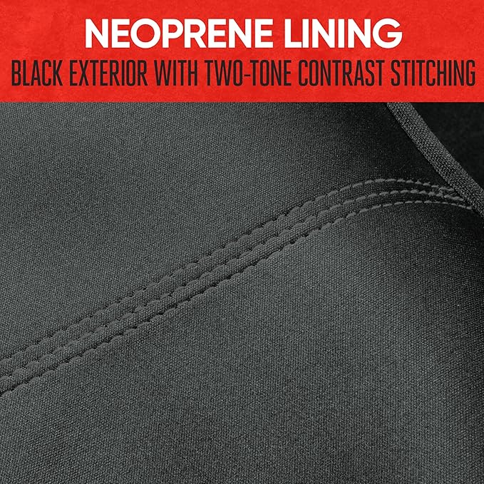 Motor Trend SpillGuard Waterproof Rear Bench Car Seat Cover, Black Stitching – Split Bench Rear Seat Protector with Neoprene Padding, Back Seat Cover for Kids & Dogs, Car Interior Covers