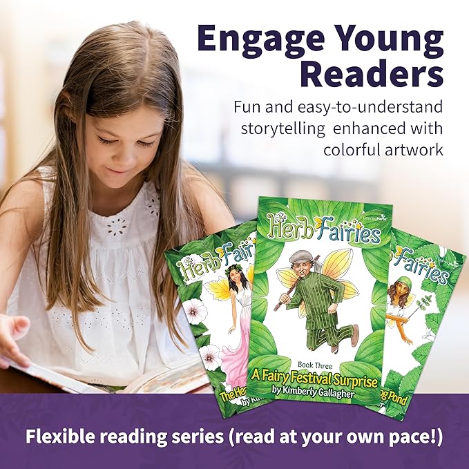 Herb Fairies: 13 Plant Story Books Set & Digital Learning System – Explore Plants Through Educational Stories – Includes Audiobooks, Printables, Crafts, Puzzles & Games