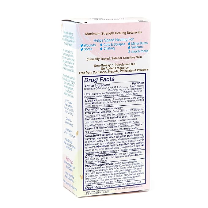 TriDerma Baby All Purpose Healing Cream, FSA Eligible for Chafing, Scrapes, Rashes, Dry Skin, Works like a Non-Greasy Healing Ointment with Calendula and AP4 Aloe Vera, 2 oz