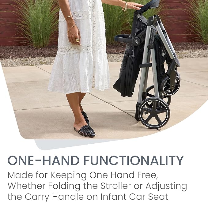 Britax Willow Grove SC Baby Travel System, Infant Car Seat and Stroller Combo with Alpine Base, ClickTight Technology, SafeWash, Pindot Onyx