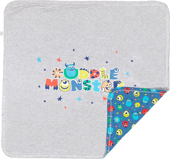 Disney Winnie the Pooh,Lion King,Pixar Monsters Inc. Baby Sleep N' Play Coverall Bib Blanket and Burp Cloth 4 Piece Set