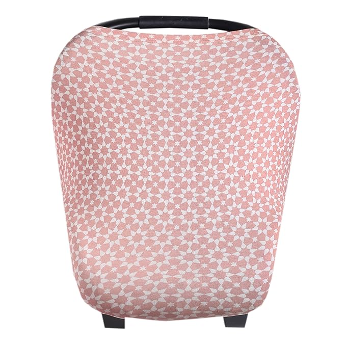Copper Pearl Multi-Use Cover: Car Seat Covers, Nursing Cover, and Stroller Cover for Sun - Stretchy Fabric, All-Season Use, Stylish Designs, Easy Access for Moms - Star