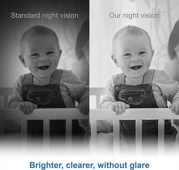 VTech VM350 No WiFi Video Baby Monitor - 5" High-Resolution Screen, Fixed Camera with 2X Zoom, 1000ft Range, Automatic Night Vision, 2-Way Talk, Lullabies, Temperature Sensor