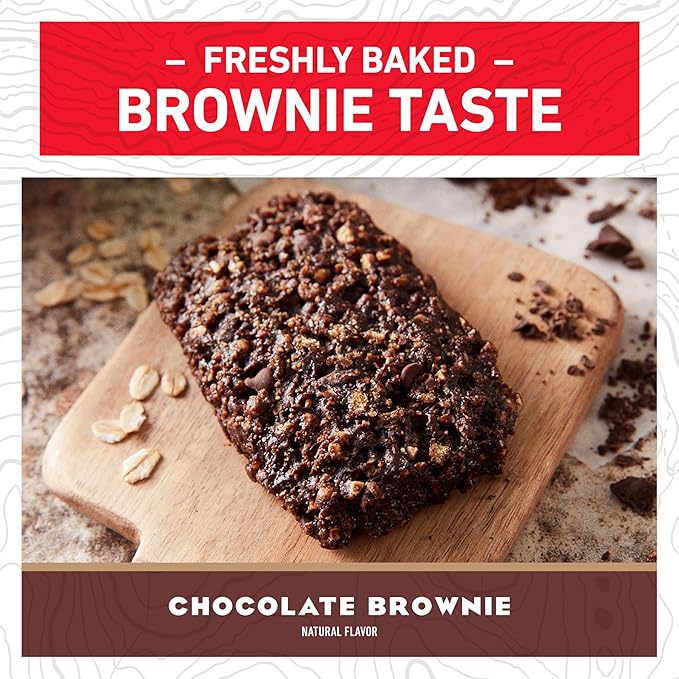 CLIF BAR - Energy Protein Bars - Chocolate Brownie - Made with Organic Oats - Energy Bars - Non-GMO - (15 Pack)