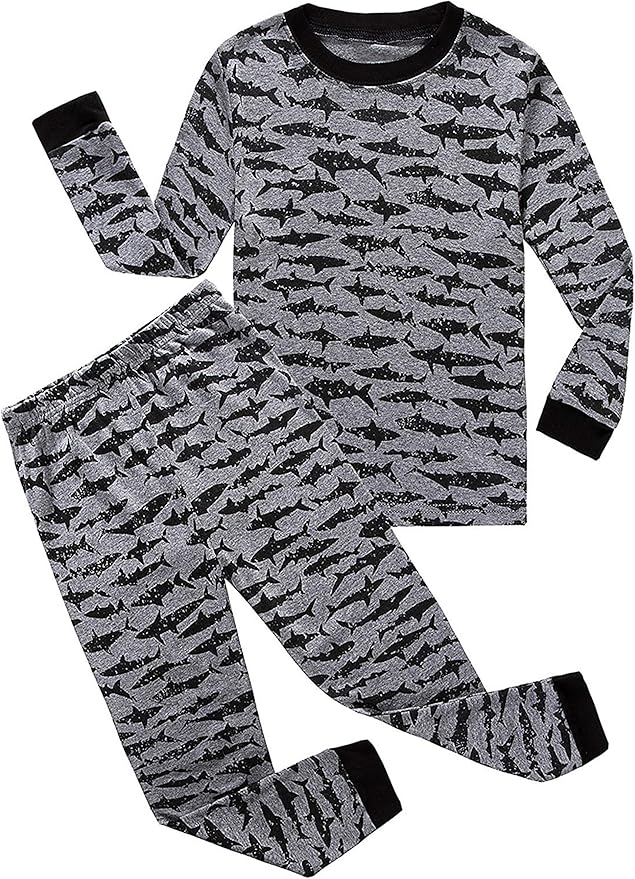 Family Feeling Little Big Boy Pajamas Sets 100% Cotton Pjs Kids Jammies