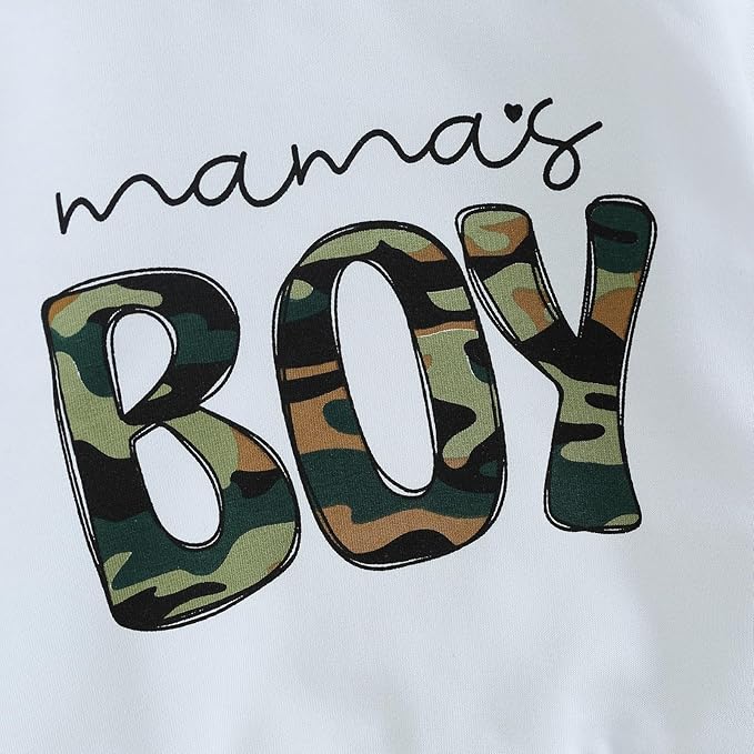 ZAXARRA Toddler Newborn baby boys Fall Outfits Long Sleeve Letter Print Sweatshirt Tops Pocket Pants Casual Clothing Sets