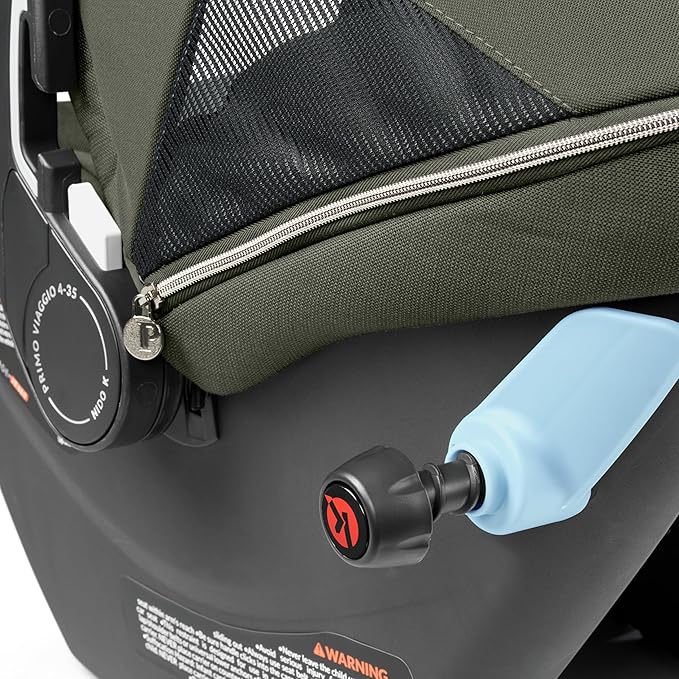 Peg Perego Primo Viaggio Nido - Rear Facing Infant Car Seat - Includes Base with Load Leg & Anti-Rebound Bar - for Babies 4 to 30 lbs - Made in Italy - Metal