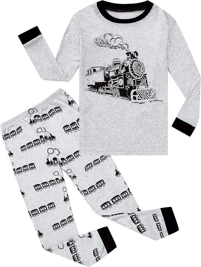 Family Feeling Little Big Boy Pajamas Sets 100% Cotton Pjs Kids Jammies