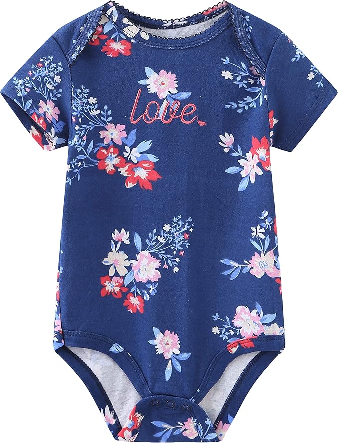 Kiddiezoom Baby Layette Set Baby Boys' 9-Piece Bodysuits Pants Set Toddler Girl Boy Unisex Baby Gift Sets