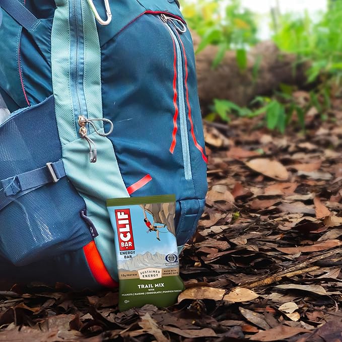 CLIF BAR - Energy Protein Bars - Trail Mix - Made with Organic Oats - Energy Bars - Non-GMO - (10 Pack)