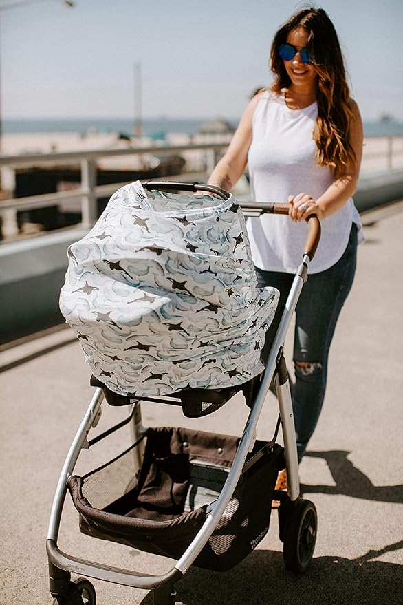 Copper Pearl Kai Multi-Use Cover: Car Seat, Nursing, Stroller - Stretchy Fabric, All-Season, Stylish Designs, Easy Access