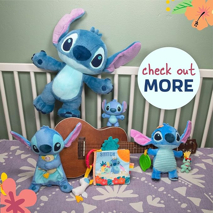 Kids Preferred Disney Baby Lilo & Stitch Soft Book: Stitch ON-The-GO Soft Book, Blue Medium