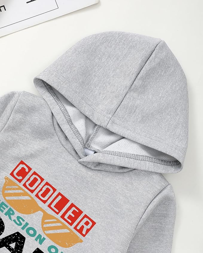 NZRVAWS Toddler Baby Boy Clothes 6 12 18 24 Months Long Sleeve Hoodie Sweatshirt Fall Winter 2-8T Little Boy Outfits