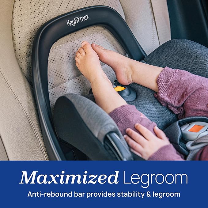 Chicco KeyFit Max Zip ClearTex Infant Car Seat and Base, Rear-Facing Seat for Infants 4-30 lbs., Infant Head and Body Support, Compatible with Chicco Strollers, Baby Travel Gear | Sierra/Beige