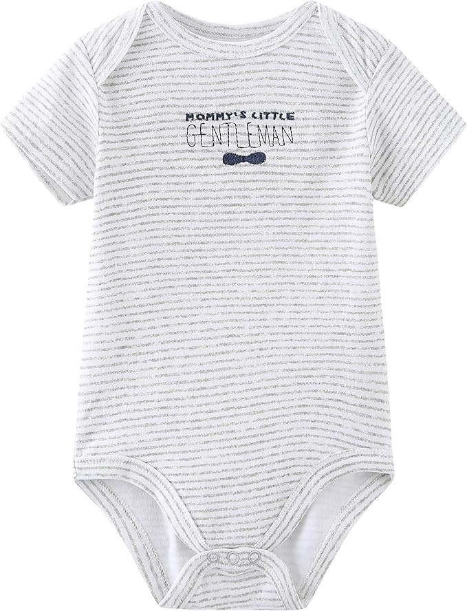 Kiddiezoom Baby Layette Set Baby Boys' 9-Piece Bodysuits Pants Set Toddler Girl Boy Unisex Baby Gift Sets