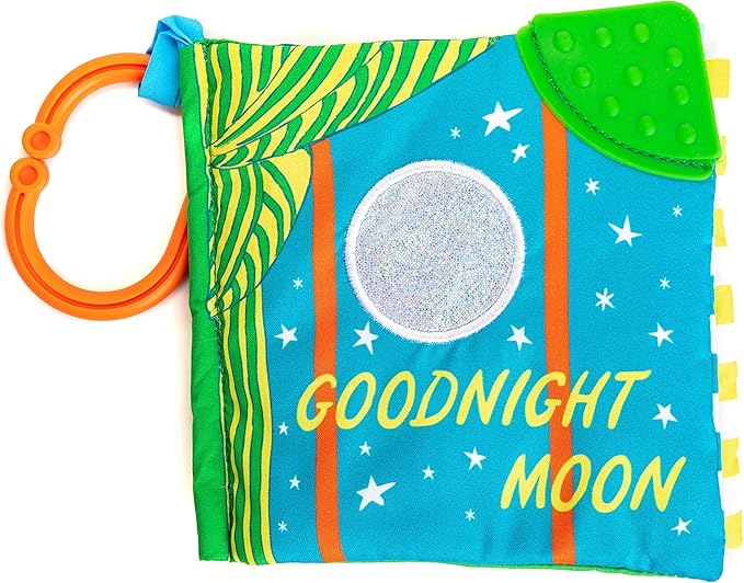 Kids Preferred Goodnight Moon Soft Book with On The Go Clip, 5 Inches