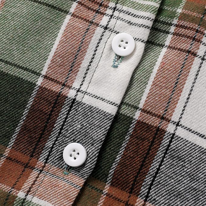 YOUNGER STAR Toddler Kids Boys Girls Flannel Hooded Plaid Shirt Button Baby Red Clothes