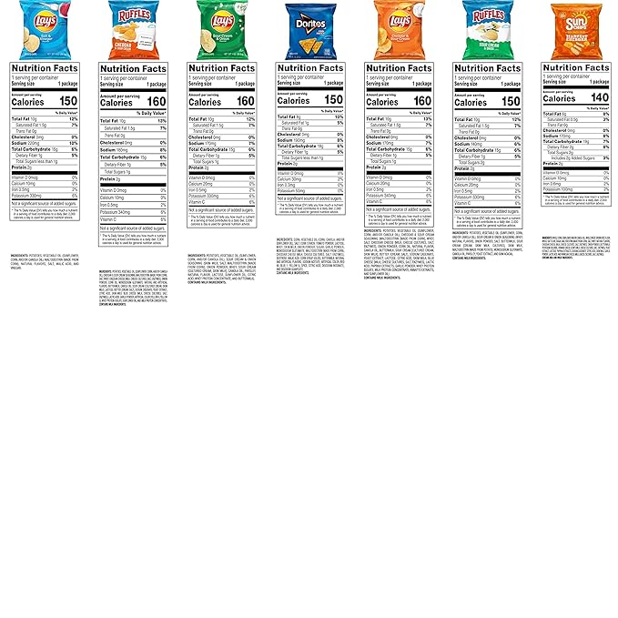 Frito-Lay Tangy Favorites Mix Variety Pack, 1 Ounce (Pack of 40)