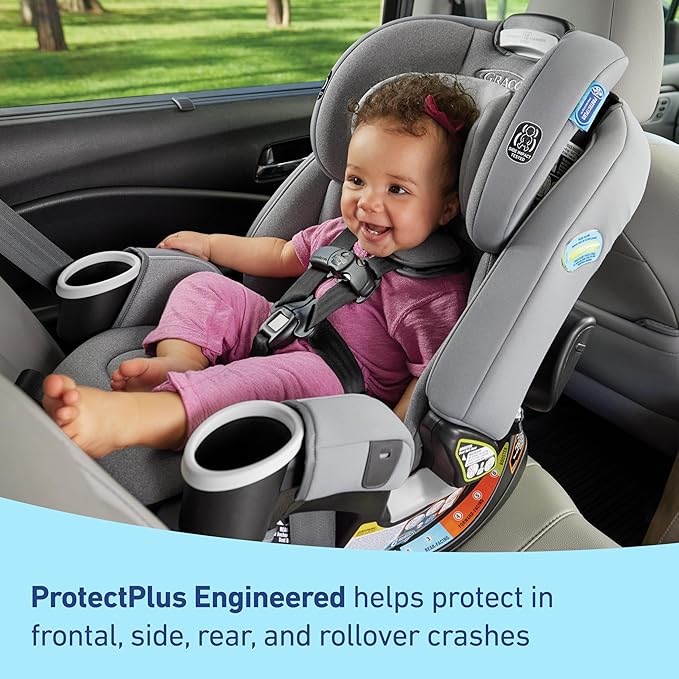 Graco 4Ever DLX 4-in-1 Car Seat, Infant to Toddler Car Seat, with 10 Years of Use, Rear-Facing, Forward-Facing, Highback and Backless Booster Seat, Geo Pop