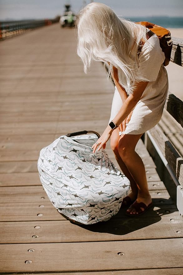 Copper Pearl Kai Multi-Use Cover: Car Seat, Nursing, Stroller - Stretchy Fabric, All-Season, Stylish Designs, Easy Access