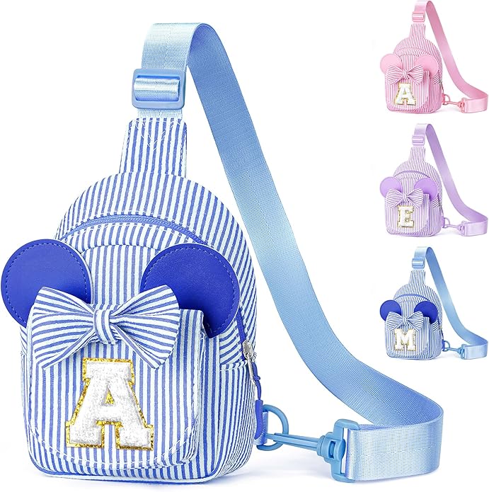 YOOLIFE Valentines Day Gifts for Kids Girl - Sling Bags for Girls Kids | Initial Small Crossbody Purses for Girl Kid Birthday