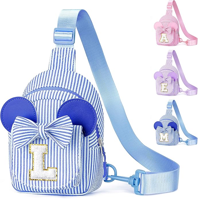 YOOLIFE Valentines Day Gifts for Kids Girl - Sling Bags for Girls Kids | Initial Small Crossbody Purses for Girl Kid Birthday