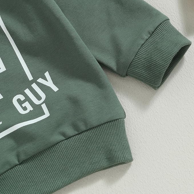 Infant Baby Boy Fall Clothes Set Funny Letter Sweatshirt Pant Outfit Toddler Winter Clothes 6 12 18 Months 2T 3T