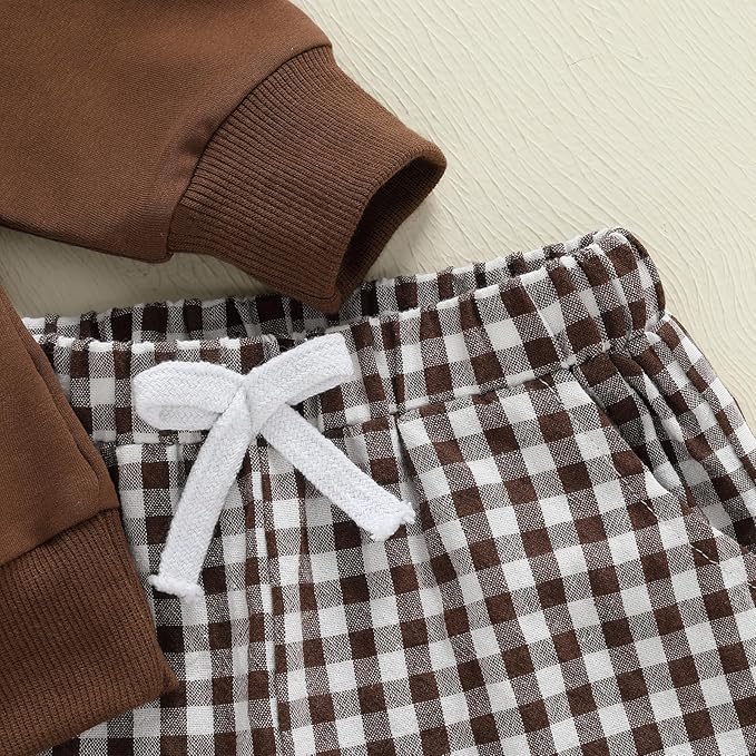 Infant Baby Boy Fall Clothes Set Funny Letter Sweatshirt Pant Outfit Toddler Winter Clothes 6 12 18 Months 2T 3T