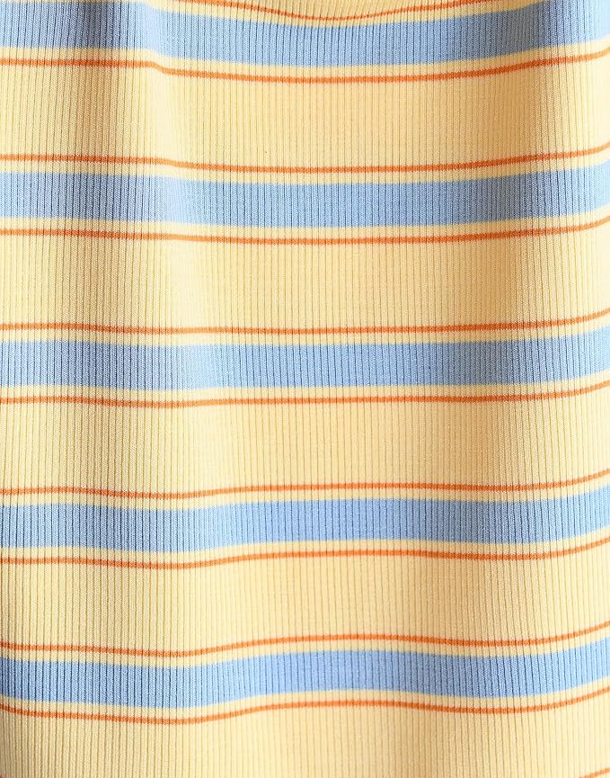 moimoln Stripe Pajamas Set 12M-8Y Ribbed Unisex Baby & Toddler, Soft Viscose, Snug-Fit, Everyday Sleepwear