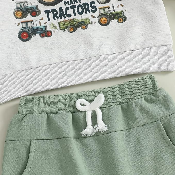 WZTYYDS Toddler Baby Boy Fall Clothes Letter Truck Long Sleeve Pullover Sweatshirt Tops Joggers Pants Set Winter Outfits