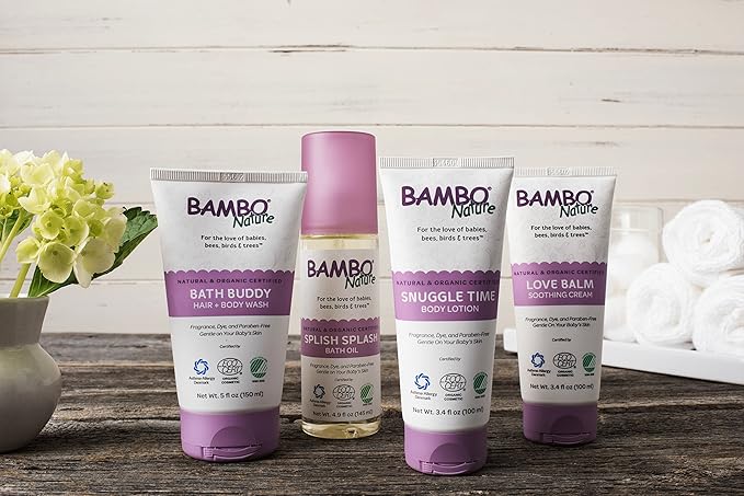 Bambo Nature Snuggle Time Body Lotion, 3.4 fl oz, 6 Count (1 Pack of 6 Tubes)